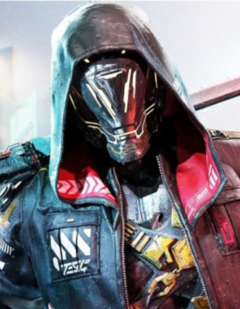 Cyberpunk Ninja Ghostrunner Hooded Leather Jacket