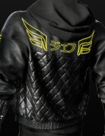 Cyberpunk 2077 Cyborg Black Leather Jacket