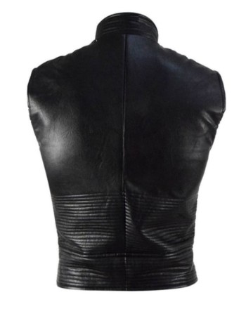 Devil May Cry 5 Vergil Blue and Black Leather Vest