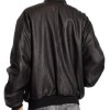 Hailey Bieber Oversized Brown Leather Jacket