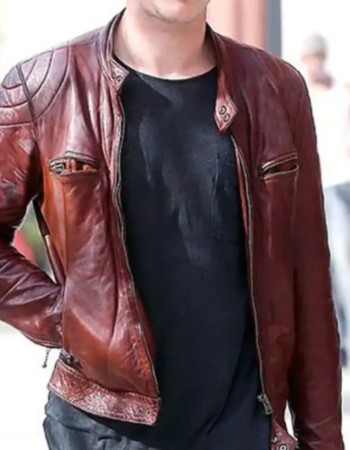 Nicholas Hoult Mad Max Brown Leather Jacket