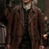 Sam Heughan Outlander S07 Jamie Fraser Brown Leather Trench Coat