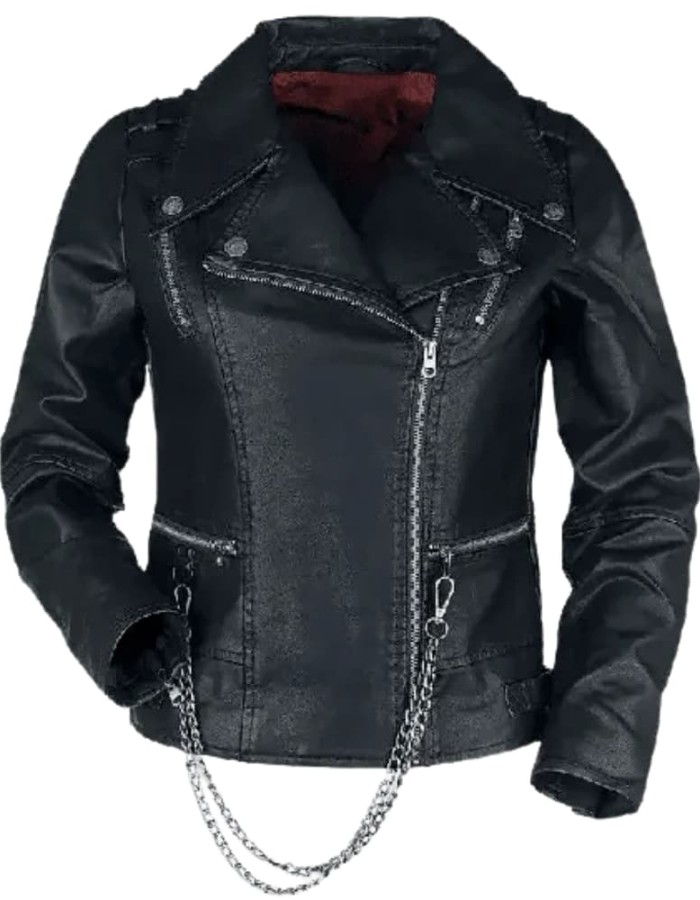 Stranger Things 4 Hellfire Club Black Biker Leather Jacket