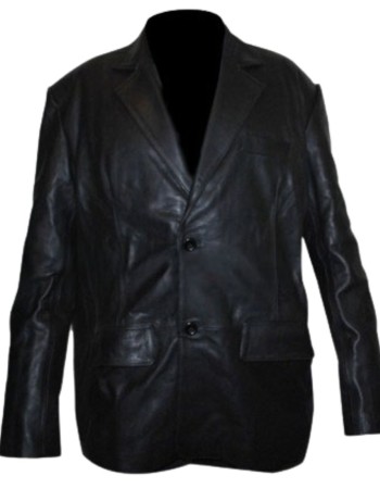 Dark Blue Kurt Russell (Eldon Perry) Black Leather Jacket