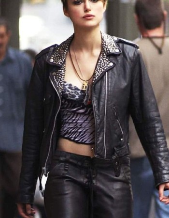 Domino Keira Knightley (Domino Harvey) Black Leather Jacket
