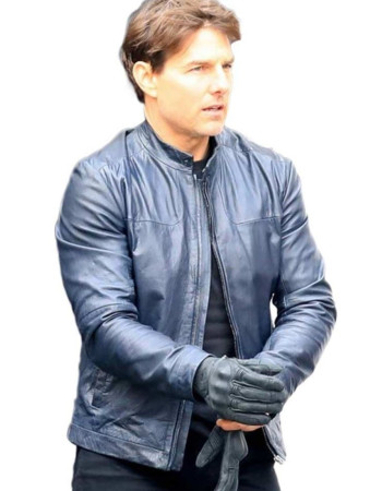 Mission Impossible 6 Tom Cruise (Ethan Hunt) Leather Jacket