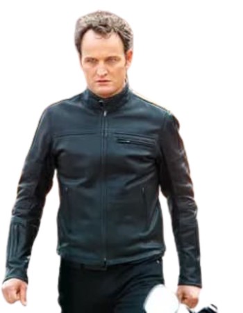Terminator Genisys Jason Clarke (John Connor) Black Leather Jacket