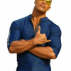 Baywatch Dwayne Johnson (Mitch Buchannon) Blue Fleece Jacket