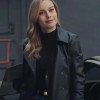 Fast X (Tess) Brie Larson Black Leather Coat