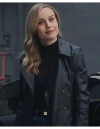 Fast X (Tess) Brie Larson Black Leather Coat
