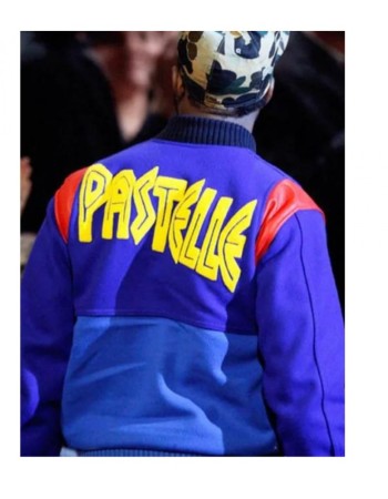Kanye West Pastelle Blue Fleece Bomber Jacket