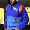 Kanye West Pastelle Blue Fleece Bomber Jacket