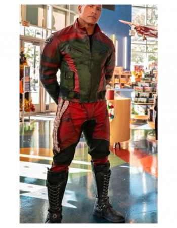 Red One (Callum Drift) Dwayne Johnson Leather Jacket