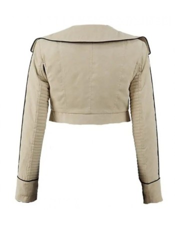Solo a Star Wars Story Emilia Clarke (Qira) Cropped Leather Jacket