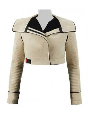 Solo a Star Wars Story Emilia Clarke (Qira) Cropped Leather Jacket
