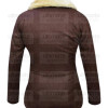 Yellowstone Kelly Reilly (Beth Dutton) Fur Collar Wool Coat
