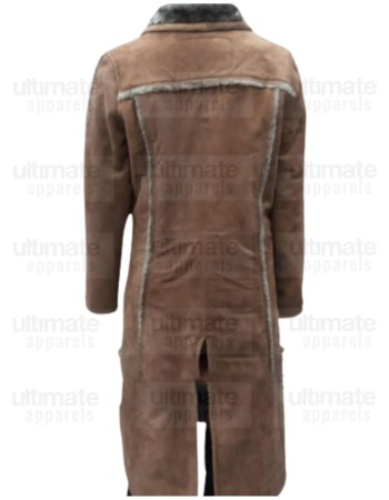 Yellowstone Kelly Reilly Beth Dutton Fur Shearling Leather Coat