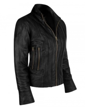 Transformers 2 Megan Fox (Mikaela Banes) Black Leather Jacket