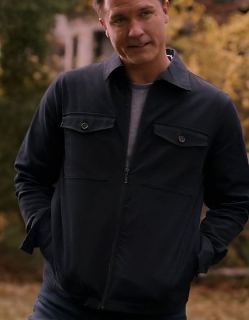 Ginny & Georgia Scott Porter (Mayor Paul Randolph) Black Cotton Jacket