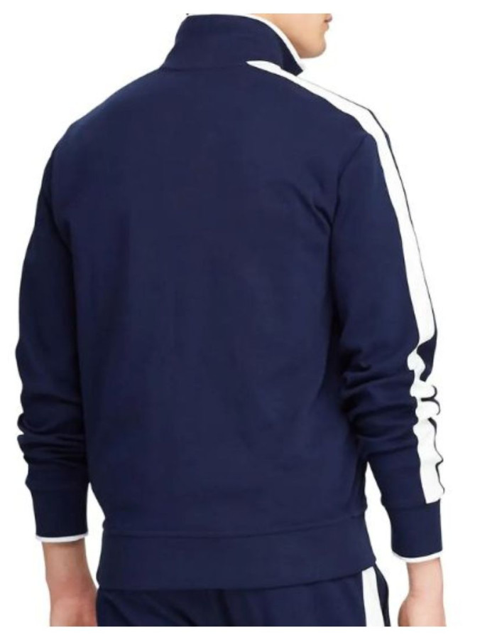 Ted Lasso Brett Goldstein (Roy Kent) Blue Fleece Track Jacket