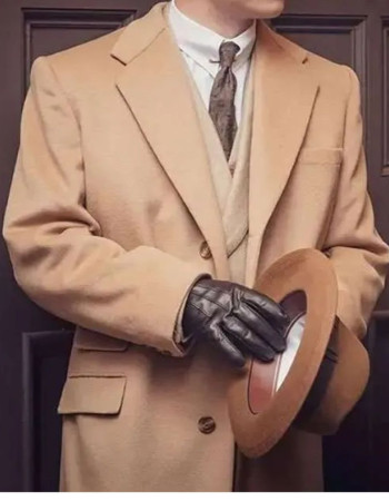 Peaky Blinders Finn Cole (Michael Gray) Brown Wool Coat