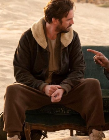 Solos 2021 Dan Stevens (Otto) Brown Leather Jacket