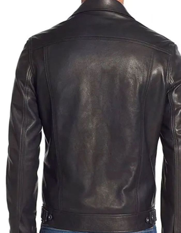 Uncharted 2022 Tom Holland (Nathan Drake) Black Leather Jacket