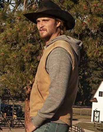 Yellowstone Luke Grimes (Kayce Dutton) Brown Cotton Vest