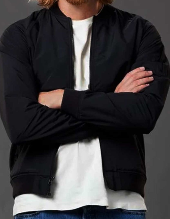 A Pinch Of Portugal Luke Mitchell (Russ) Black Parachute Jacket