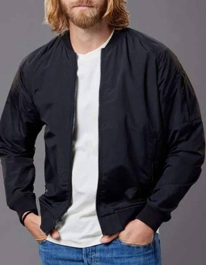 A Pinch Of Portugal Luke Mitchell (Russ) Black Parachute Jacket