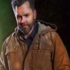 Animal Control 2023 Joel Mchale (Frank Shaw) Brown Cotton Jacket