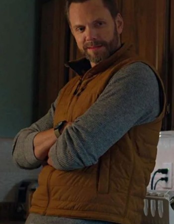 Animal Control Joel McHale (Frank Shaw) Brown Vest