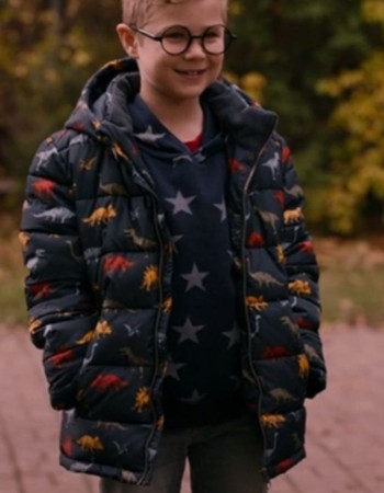 Ginny & Georgia S02 Diesel La Torraca (Austin Miller) Dinosaur Parachute Jacket