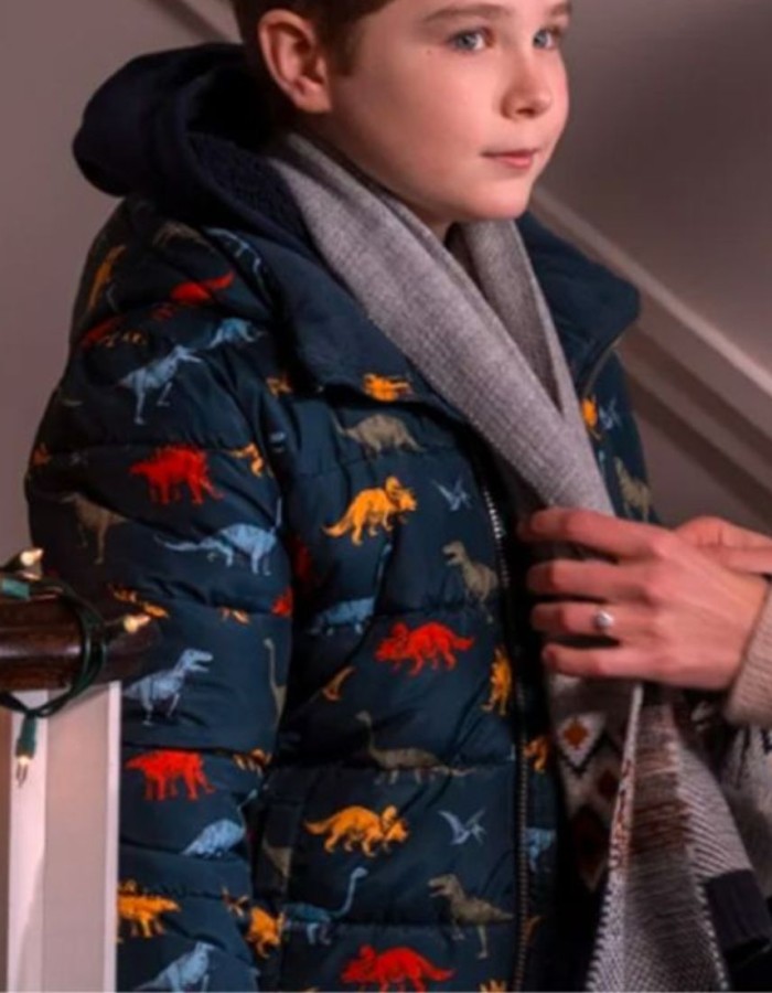 Ginny & Georgia S02 Diesel La Torraca (Austin Miller) Dinosaur Parachute Jacket