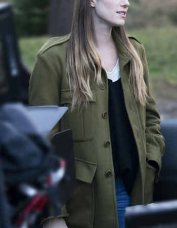 M3gan Allison Williams (Gemma) Green Wool Coat