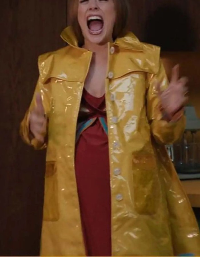 Wanda Vision Elizabeth Olsen (Wanda Maximoff) Yellow Parachute Coat