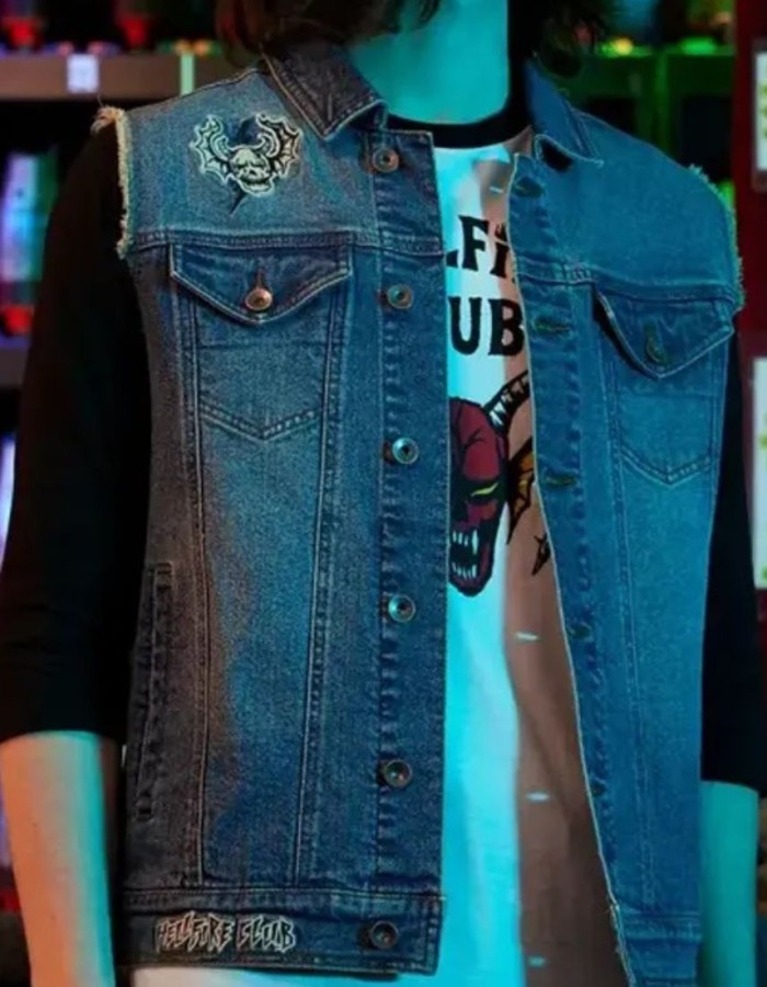 Our Universe Stranger Things Joseph Quinn (Eddie Munson) Denim Vest