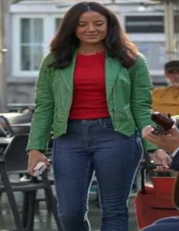 A Pinch of Portugal 2023 Heather Hemmens (Anna) Leather Jacket