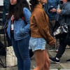 Finestkind Jenna Ortega Brown Leather Jacket