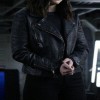 Agents of Shield Chloe Bennet Black Leather Biker Jacket