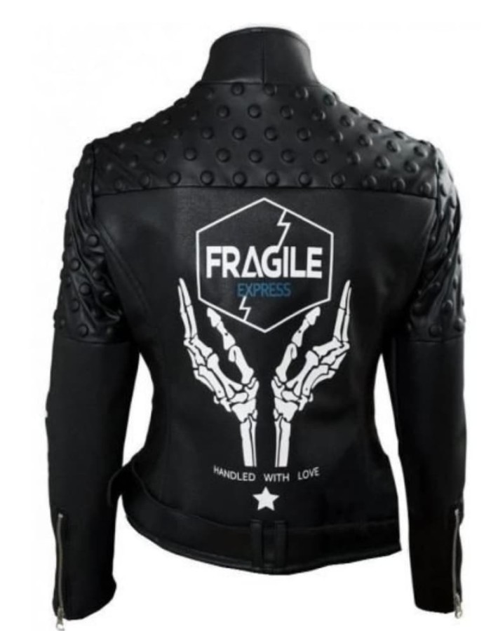 Death Stranding Fragile Express Black Leather Jacket
