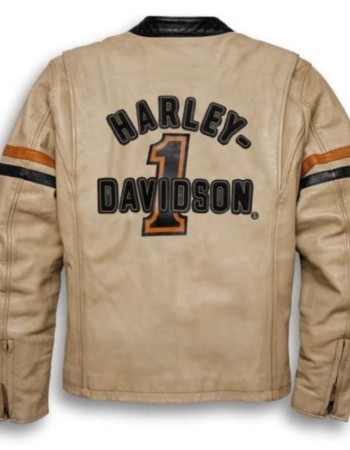 Harley Davidson Motorcycle Cowhide Leather Jacket