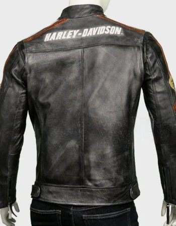 Harley Davidson Distressed Leather Jacket