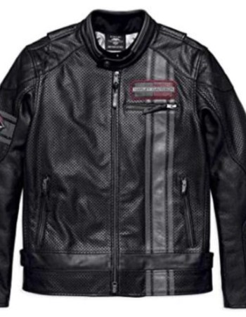 Harley Davidson Manta Black Leather Jacket