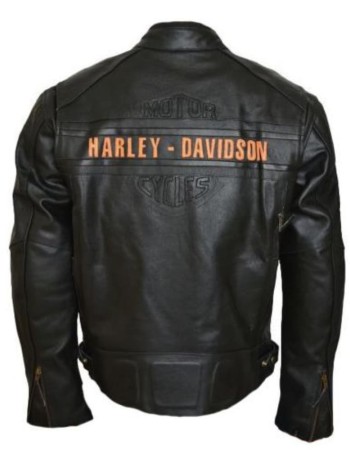 Harley Davidson Passing Link Triple Vent Leather Jacket