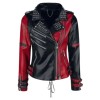 Harley Quinn Heartless Asylum Biker Leather Jacket