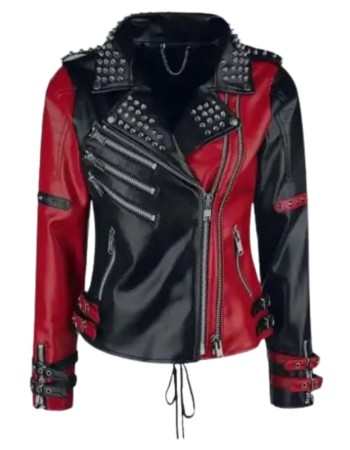 Harley Quinn Heartless Asylum Biker Leather Jacket