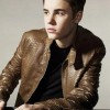 Justin Bieber Brown Snake Leather Jacket