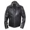 Men's Fur Black Leather Shearling Jacket