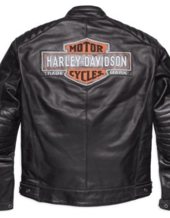 Mens Harley Davidson Legend Black Motorcycle Leather Jacket